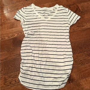 Isabel Maternity by Ingrid & Isabel White and Black Striped Top
